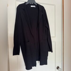 Black structured women’s cardigan, size M